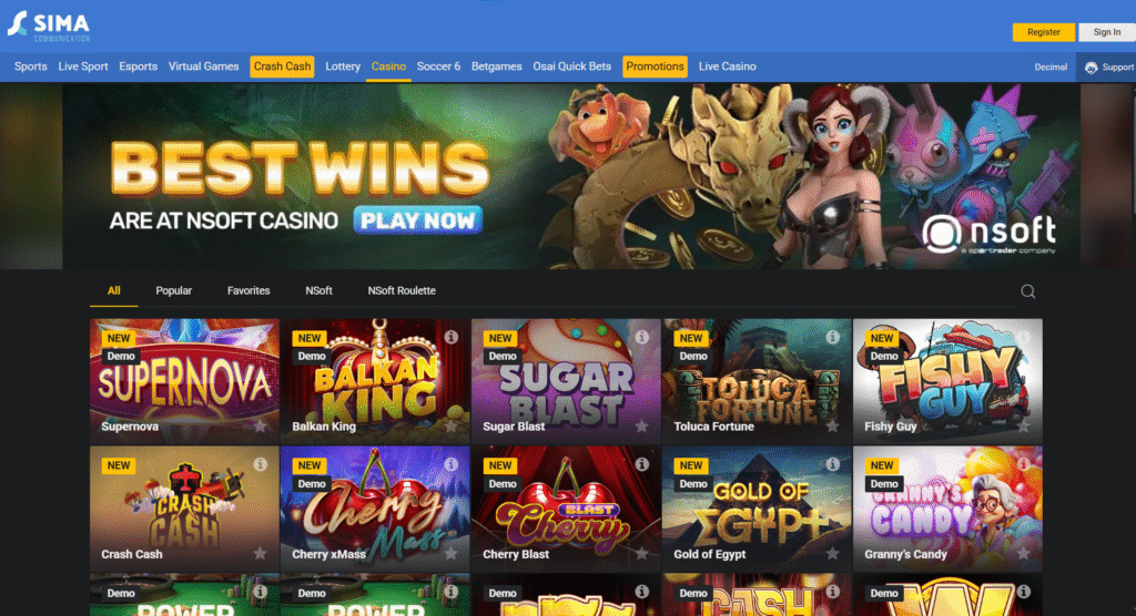 Betting Markets and Game Selection